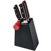 Brandani Ceppo Coltelli con Affila Coltelli Integrato 5 Coltelli In acciaio inox Brandani