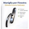 Ghidini Maniglia Per Finestra Cod 66092456013 Ottone Cromo Satinato Movim Gratz