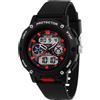 Sector No Limits Orologio Sector Ex-44 R3251292002 watch Silicone Nero rosso Digitale crono suono