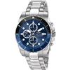Sector No Limits Orologio Sector 450 R3273776003 Watch Acciaio Cronografo Blu nero Diver Batman