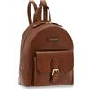 The Bridge Zaino Compatto Da Viaggio The Bridge 04294101 Donna 100% Pelle Marrone