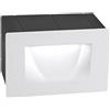 Dopa Store Segnapasso da Incasso Cassaforma LED 3W Faretto Rettangolare Bianco Esterno IP44