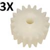 Came Set 3 pezzi ingranaggi in nylon per motore cancello a battente CAME ATI A3000