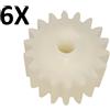 Came Set 6 pezzi ingranaggi in nylon per motore cancello a battente CAME ATI A3000