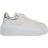 Hogan scarpe sneakers donna H-Stripes HXW6450FC60KU00351 bianco e argento