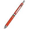 OSAMA, Quadra - Penna a Sfera con Portamine, Punta 0,8 mm + Mina 0,5 mm, Ideale per Cartoleria e Cancelleria Scuola, Ufficio e Università - Penna Multicolore con Inchiostro Nero, Blu e Rosso - Arancio