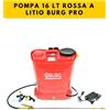 CILLI POMPA IRRORATRICE 16 LT ROSSA BATTERIA A LITIO BURG PRO