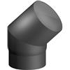 DK CURVA ACCIAIO AL CARBONIO SMALTATO 45° MF PER STUFE A LEGNA Diam. 150
