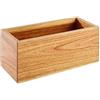 APS legno scatola in legno di acacia 23 x 10 x 10 cm, dimensioni interne: 21,5 x 8 cm