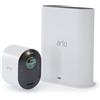 Arlo Ultra, Telecamera 4K per Sistema di Videosorveglianza WiFi senza fili, con faro e allarme, Visione Notturna a colori, audio, Interno ed Esterno, Prova Arlo Secure Inclusa, bianco