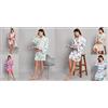 10 PC Lotto Raso Seta Vestaglia Sposa Damigella Kimono Accappatoio