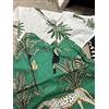 70 PC 16x16 Tovaglioli (40 Di Scuro Verde E 30 di Bianco con Verde Palme)