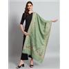 Fatto a mano WWS-410 Sciarpa Pashmina Donna 100% Cashmere Oversize Verde