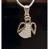 CIONDOLO ANGIOLETTO IN ORO 18 CT 750 E ZIRCONI ( 40 )