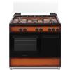 SCHAUB LORENZ CUCINA 90x60 MARRONE PORTABOMBOLA FORNO GAS+GRILL 5 F. A SCHAUB LORENZ SS590GEB