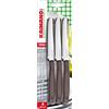 Kaimano Set 6 Coltelli Tavola Dinamik - Manico Marrone, Resistente e Affilato