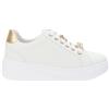 Valleverde Scarpe VV35101 Sneakers Donna in Similpelle Oro Chiusura Lacci