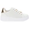 Valleverde Scarpe VV35102 Sneakers Donna in Similpelle Oro Chiusura Lacci