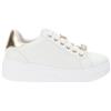 Valleverde Scarpe VV35103 Sneakers Donna in Similpelle Oro Chiusura Lacci