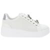 Valleverde Scarpe VV35100A Sneakers Donna in Similpelle Argento Chiusura Lacci