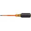 Klein Tools 605 - 7-ins Insulated 1/10,2 cm cabinet-tip round-shank Screwdriver, 612-4-INS