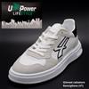 U-Power Sneakers da uomo U-POWER bianche scarpe in vera pelle sportive casual lacci 3