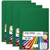 m-office Pannolenci Colorati, Feltro per Lavoretti Creativi, Cucito e Patchwork, Materiale per Scrapbooking e Decorazioni, Set Colori DIY, Ideale Artigianato e Fai-da-te, 40x60cm (Verde Scuro, 40pz)