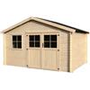 BricoShop24 Casetta in Legno da Giardino 4x3 m 28mm BlockHouse