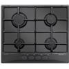 Glem Gas Piano cottura gas 4 zone GT64NC Matt black (60cm)