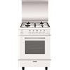 Glem Gas Cucina a Gas 4 Fuochi con Forno a Gas Ventilato Grill 60x50 cm Glem Gas A654Vx