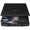 Epson Perfection V39II, Scanner per foto e documenti, Alimentazione microUSB, Design ultracompatto e ordinato per la casa o l'ufficio, Risoluzione 4800 dpi, Tecnologia Epson ReadyScan LED, Nero