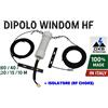 DXB ANTENNAS ANTENNA WINDOM HF 80 40 20 15 12 10m CON RF CHOKE BALUN 1:6 1KW DXB ANTENNAS