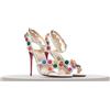 CHRISTIAN LOUBOUTIN 1095 $ SMARTISSIMA 100 sandalo con cinturino in pelle bianca