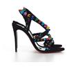 Christian Louboutin Cinturino Spikita CHRISTIAN LOUBOUTIN 995 $ 100 in camoscio nero e punte mult...