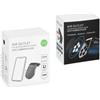 051351A Supporto Auto Magnetico Smartphone Silver Per Nokia Asha 309 310 311 501 502 503