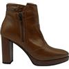 Nero Giardini Tronchetto stivaletto per donna Nero Giardini I411230D tacchi alti plateau cuoio
