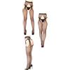 Calze a rete sexy per donna collant cavallo aperto lingerie elasticizzate femme