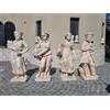 Mondo artistica STATUE DELLE 4 STAGIONI STATUA DA GIARDINO PER ESTERNO IN CEMENTO MARMO H 120 CM