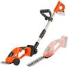 POWERPLUS POWER plus Tagliasiepi a batteria Dual Power POWDPG75300-20 V, tagliasiepi telescopico, senza batteria e caricabatterie, 100 mm (cesoie per erba) e 180 mm (tagliasiepi) e 8 mm (tagliasiepi)