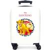 Disney Il Re Leon Simba & Friends Valigia per Bambini Rigida Chiusura a combinazione Laterale 4 Ruote Bagaglio a Mano è realizzato in ABS, un materiale rigido e leggero., Leone, Valigia per bambini