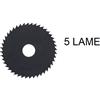 Einhell DISCO LAMA HSS PER MINI SEGA CIRCOLARE Ø 50,8X11 DENTI 44 LEGNO PLASTICA 5 PEZZI