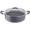 Lagostina Tegame Alluminio antiaderente (26cm) con coperchio TEMPRA MINERAL