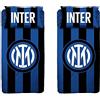 Inter Completo Lenzuolo 1 Piazza e Mezza, 100% Cotone & F.C. | Completo Lenzuolo 1 Piazza | Logo Nuovo | Prodotto Ufficiale