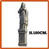 Statua sacro cuore Gesù da giardino per esterno scultura in cemento marmo H.180