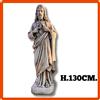 Statua sacro cuore Gesù da giardino per esterno scultura in cemento marmo H.130