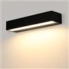 Comely Applique da Esterno LED, 16W IP65 Impermeabile Moderno Bianco Caldo 3000K