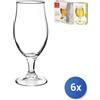 Bormioli Rocco 6x Confezioni Bormioli Rocco di 3 calici da birra modello executive in vetro con