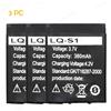 1/2/3 PC Litio Batteria Per SmartWatch GJD HKS-S1 LQ-S1 380mAh Alta Qualita