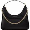 Michael Kors LG Hobo Shldr Wilma, Borsa Donna, Black, Unica