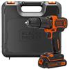 BLACK+DECKER Black & Decker BDCHD18K-GB 18 V Trapano a percussione, BDCHD18K